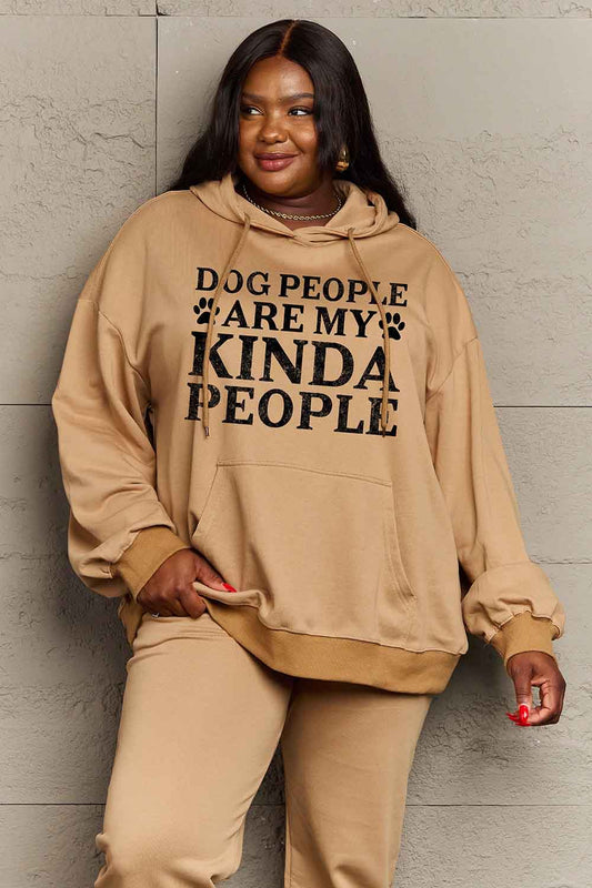 Simply Love Simply Love Full Size Dog Paw Slogan Graphic Hoodie