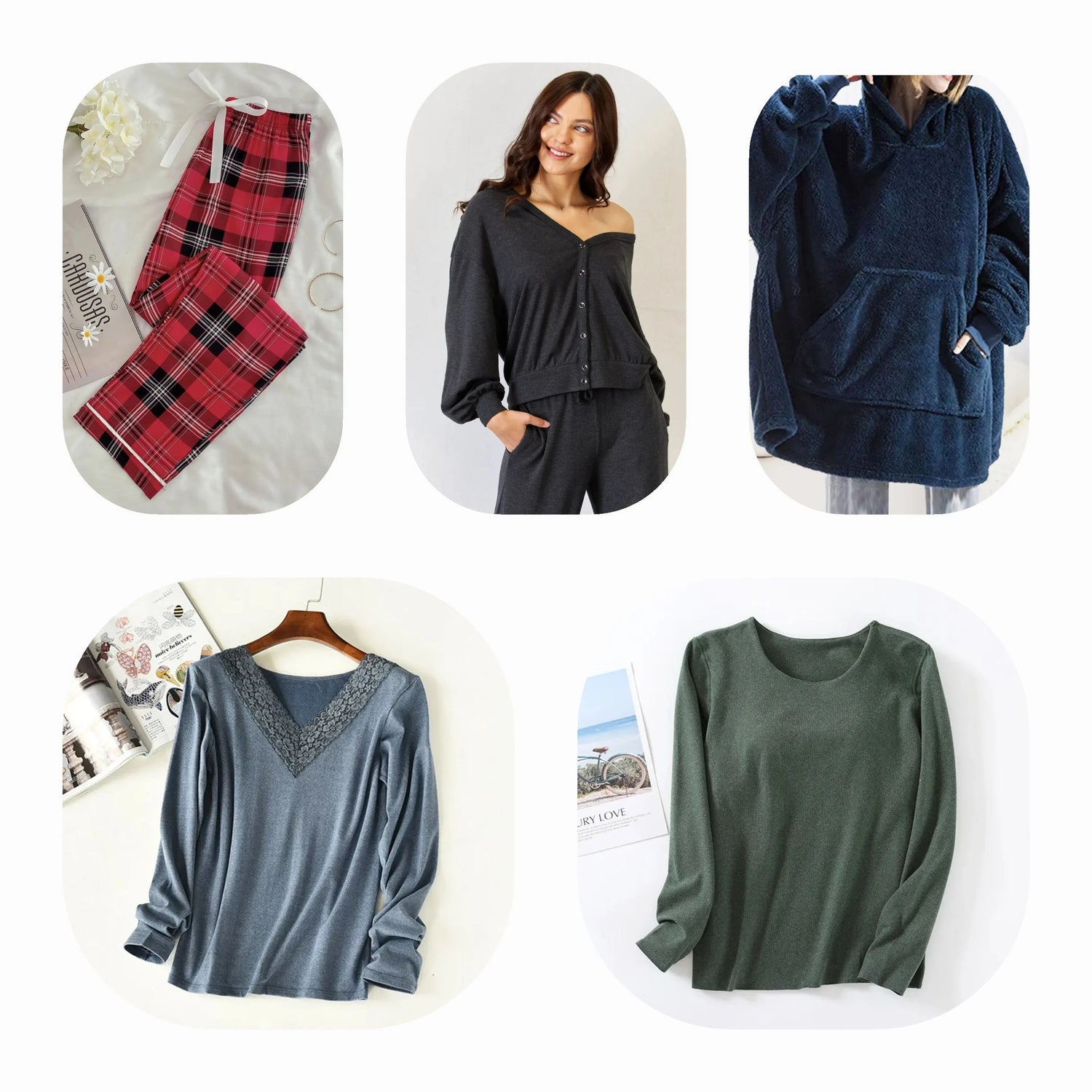 Shop Comfortable and Stylish Lounge Tops & Bottoms for Women