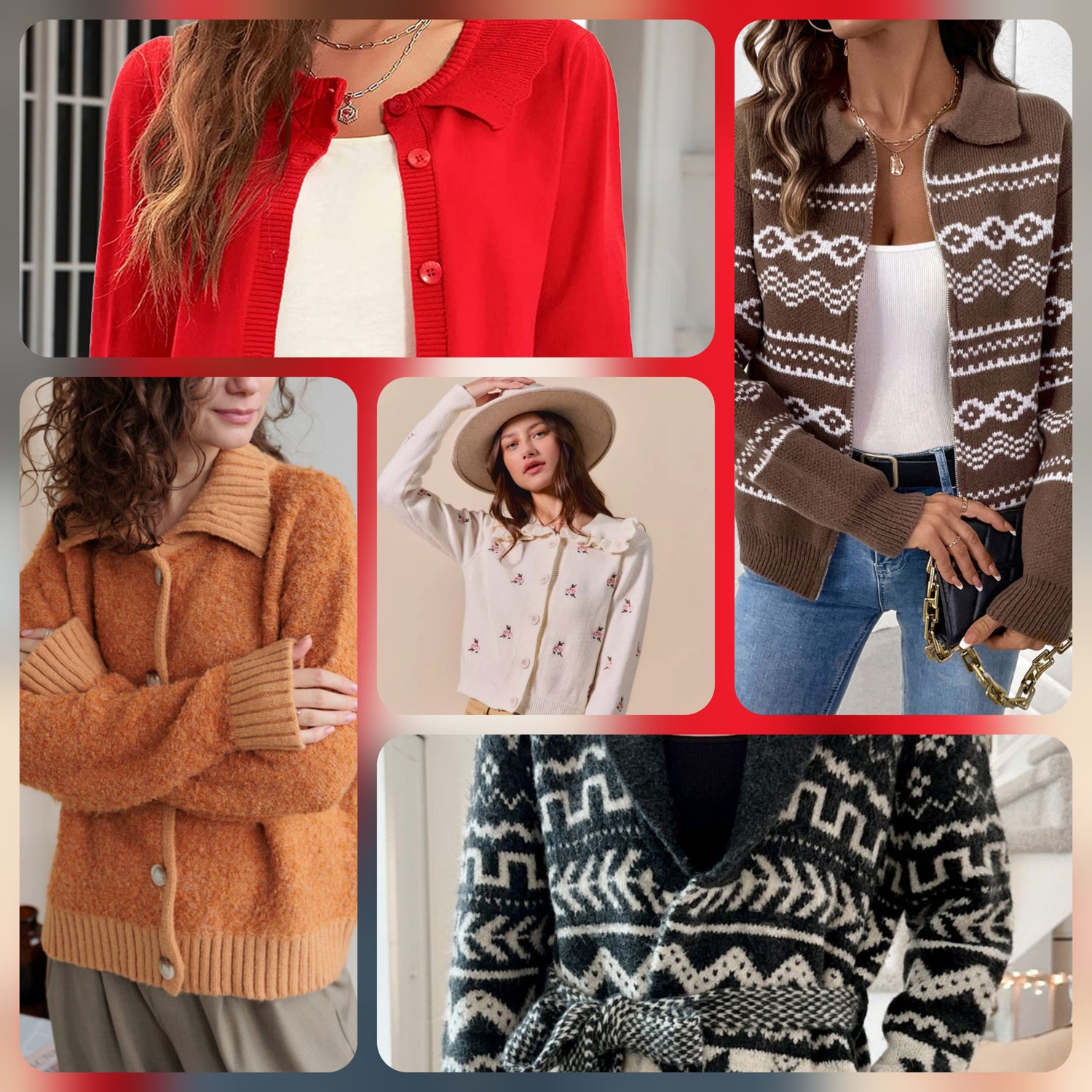 Collared Neck Cardigan