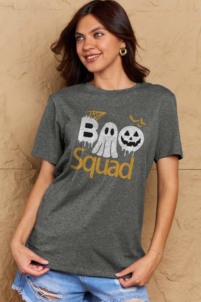 Simply Love Full Size BOO SQUAD Graphic Cotton T-Shirt