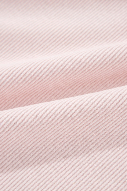 Two-tone Color Exposed Seam Corduroy Shacket