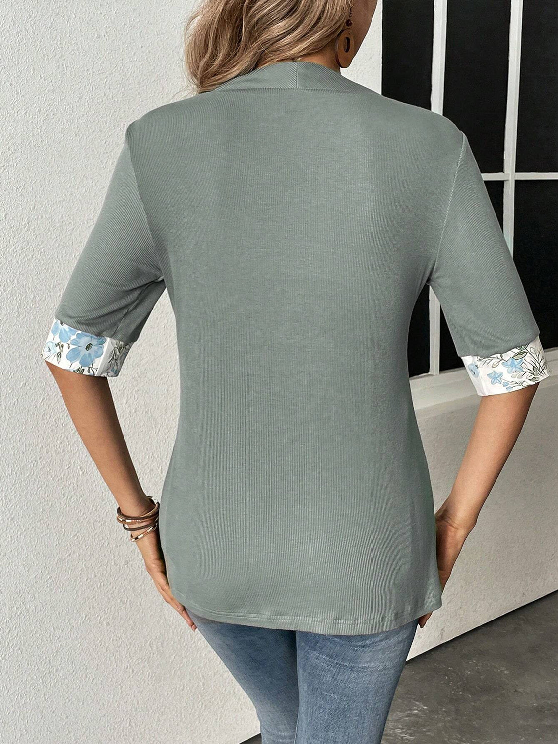 Printed Half Sleeve Top
