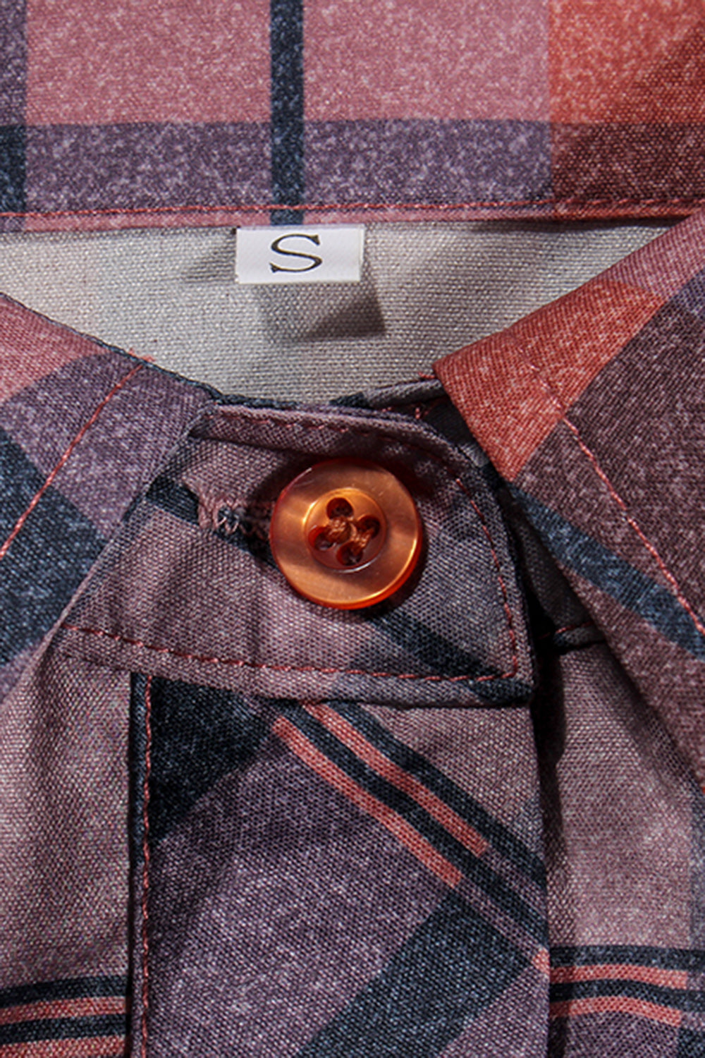 Plaid Pocketed Button Up Shirt