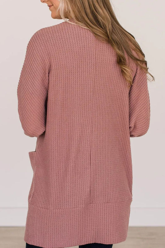 Open Front Long Sleeve Cover Up