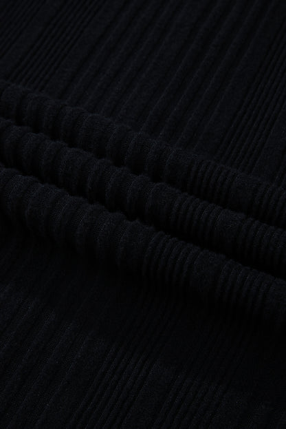 Color Block Drop Shoulder Long Sleeve Mini Dress