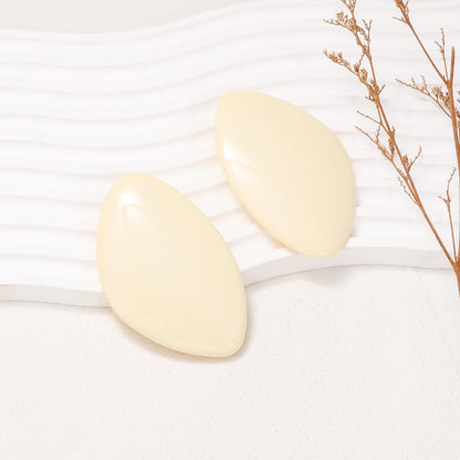 Alloy & Resinous Geometric Earrings